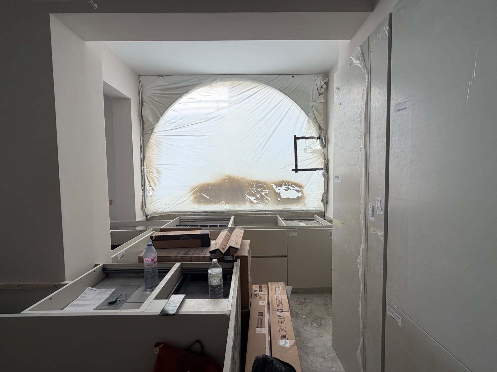 Cuisine de l’appartement à Nice pendant les travaux