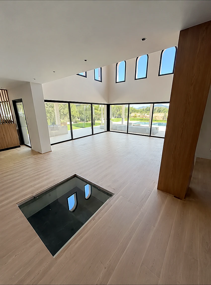 Interno di villa pronto dopo una ristrutturazione